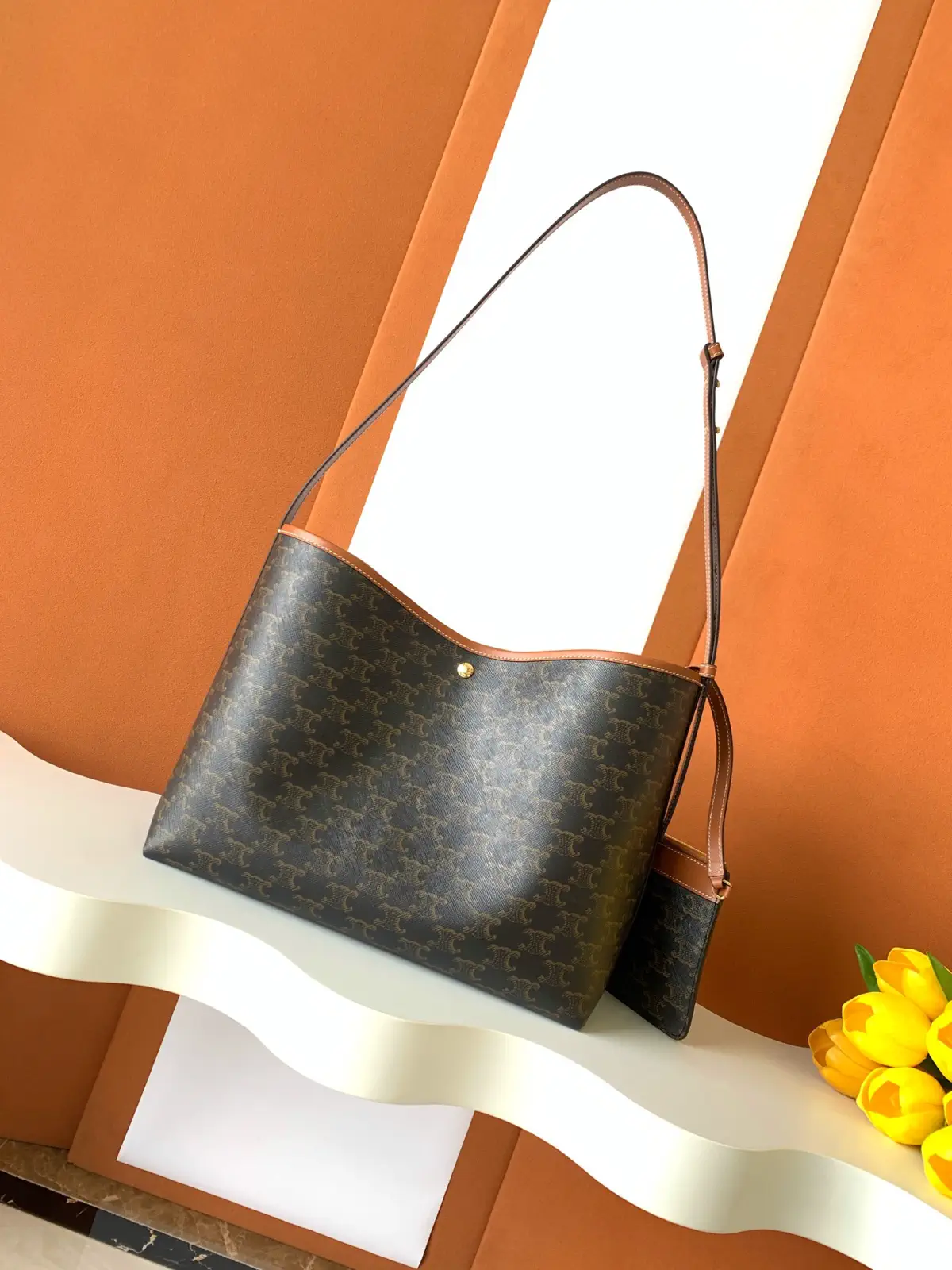 CELINE Monogram Soft Shopper Shoulder Bag image 1