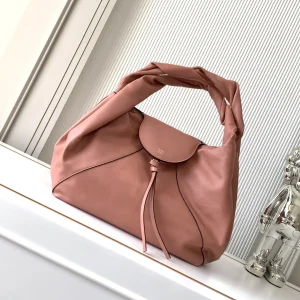 FENDI Dusty Pink Twisted Handle Shoulder Bag image 1