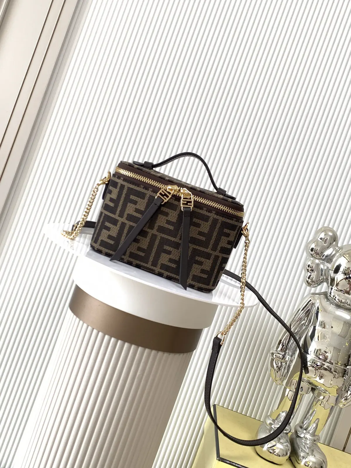 FENDI FF Monogram Mini Vanity Bag image 1