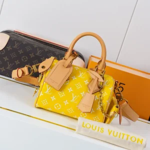 Louis Vuitton Yellow Monogram Speedy P9 Bandoulière 20 Top Handle Bag image 1