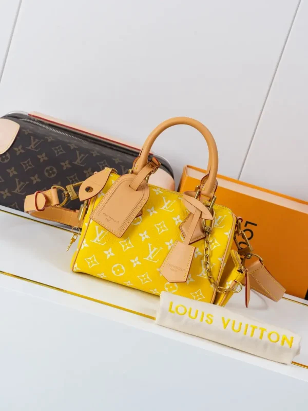 Louis Vuitton Yellow Monogram Speedy P9 Bandoulière 20 Top Handle Bag image 1