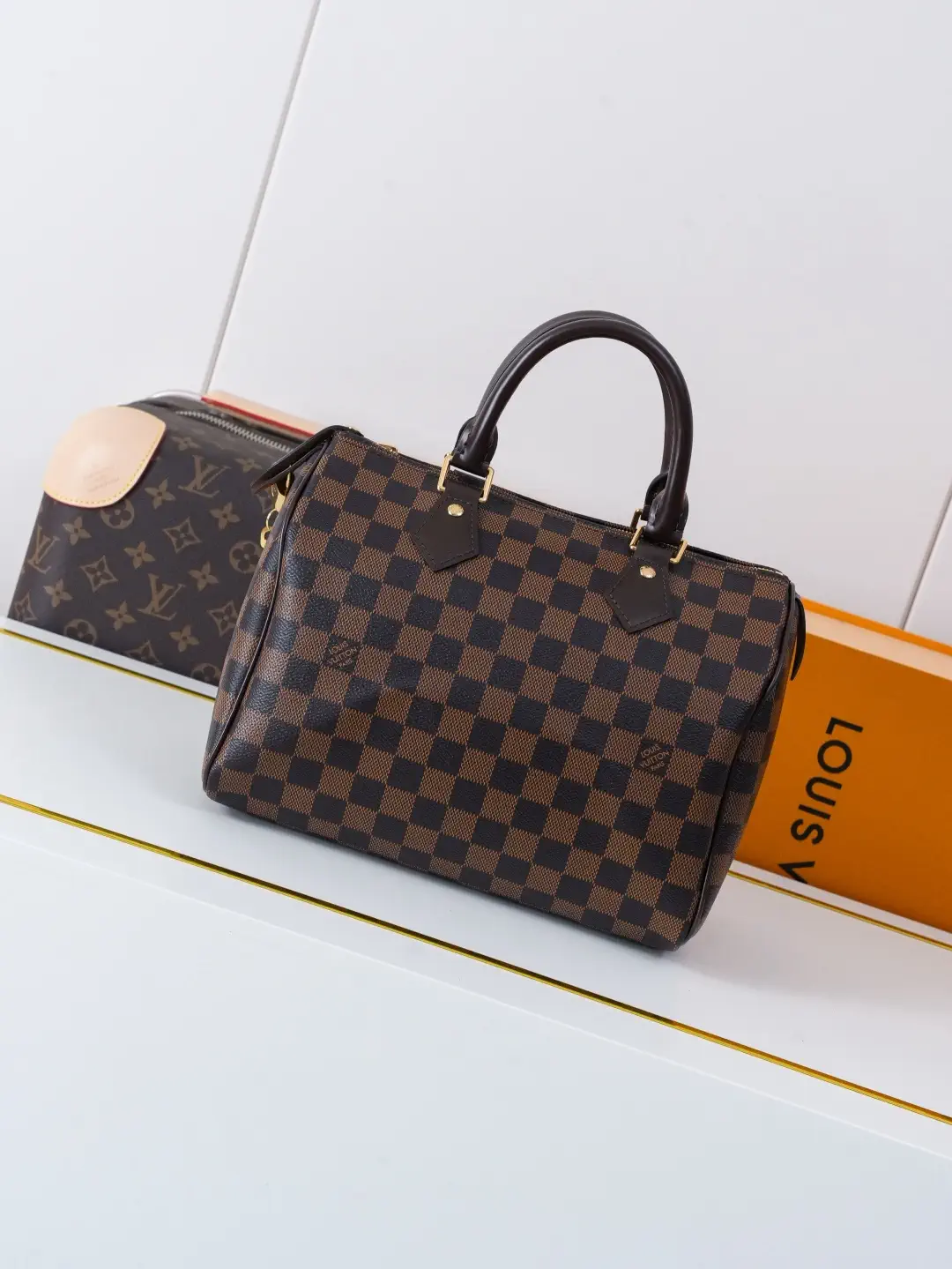 Louis Vuitton Speedy Bandoulière 25 Damier Ebene Top Handle Bag image 1