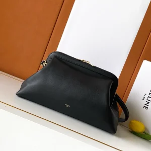 CELINE Black Leather Doctor Pouch Bag image 1