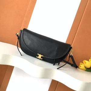 CELINE Black Halfmoon Shoulder Bag image 1