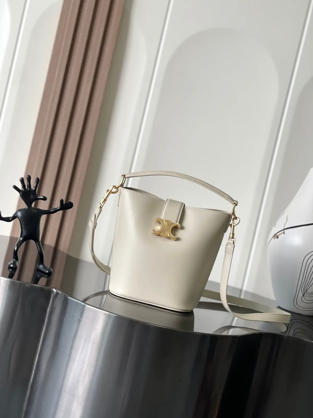 CELINE Louise Small Smooth Calfskin Bucket Bag image 1