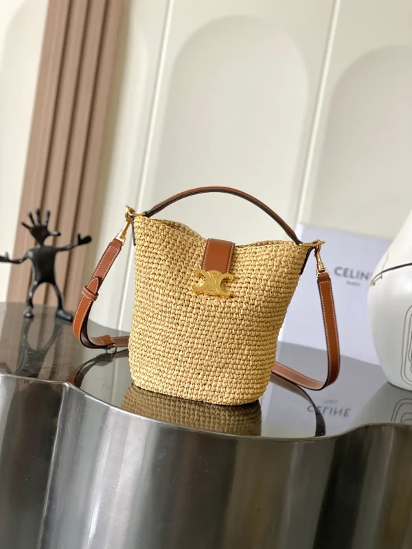 CELINE Woven Louise Bucket Bag image 1