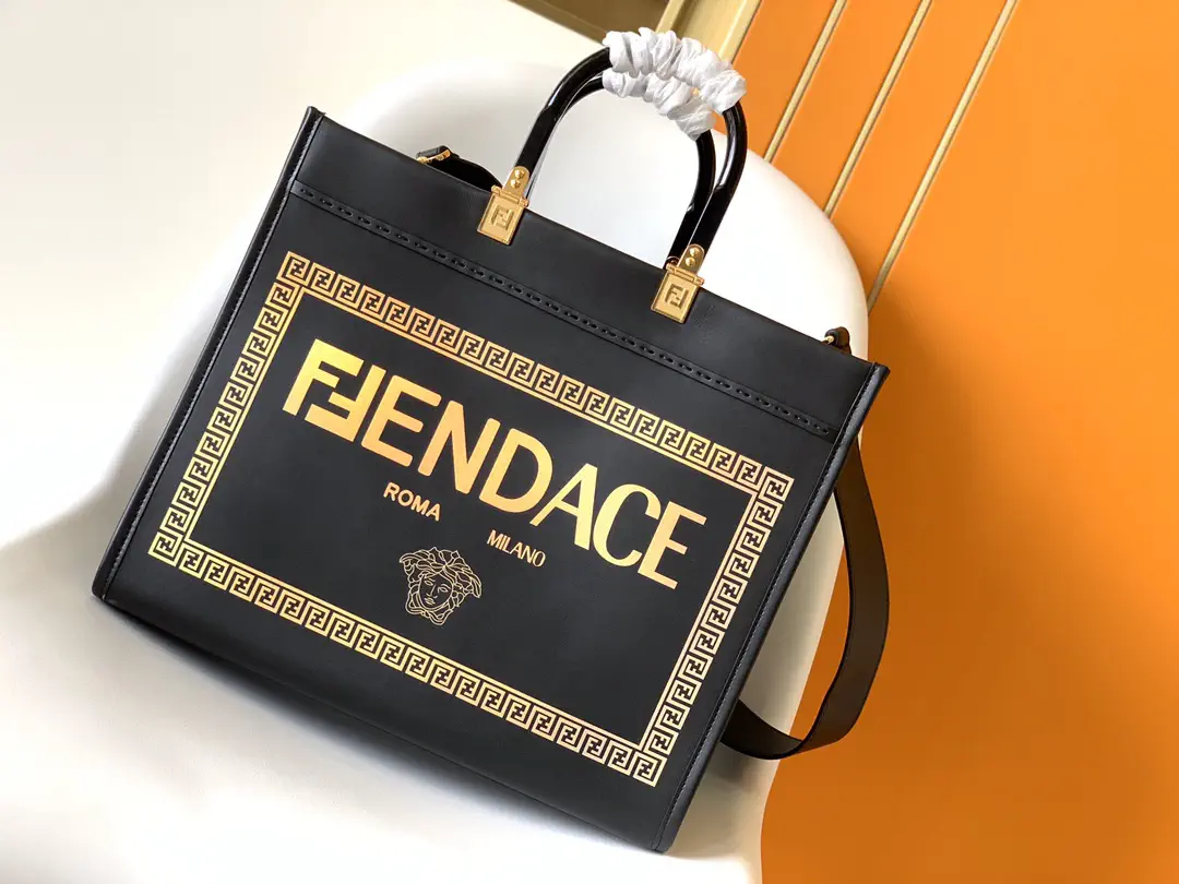 FENDI Fendace Sunshine Shopper Tote Bag image 1