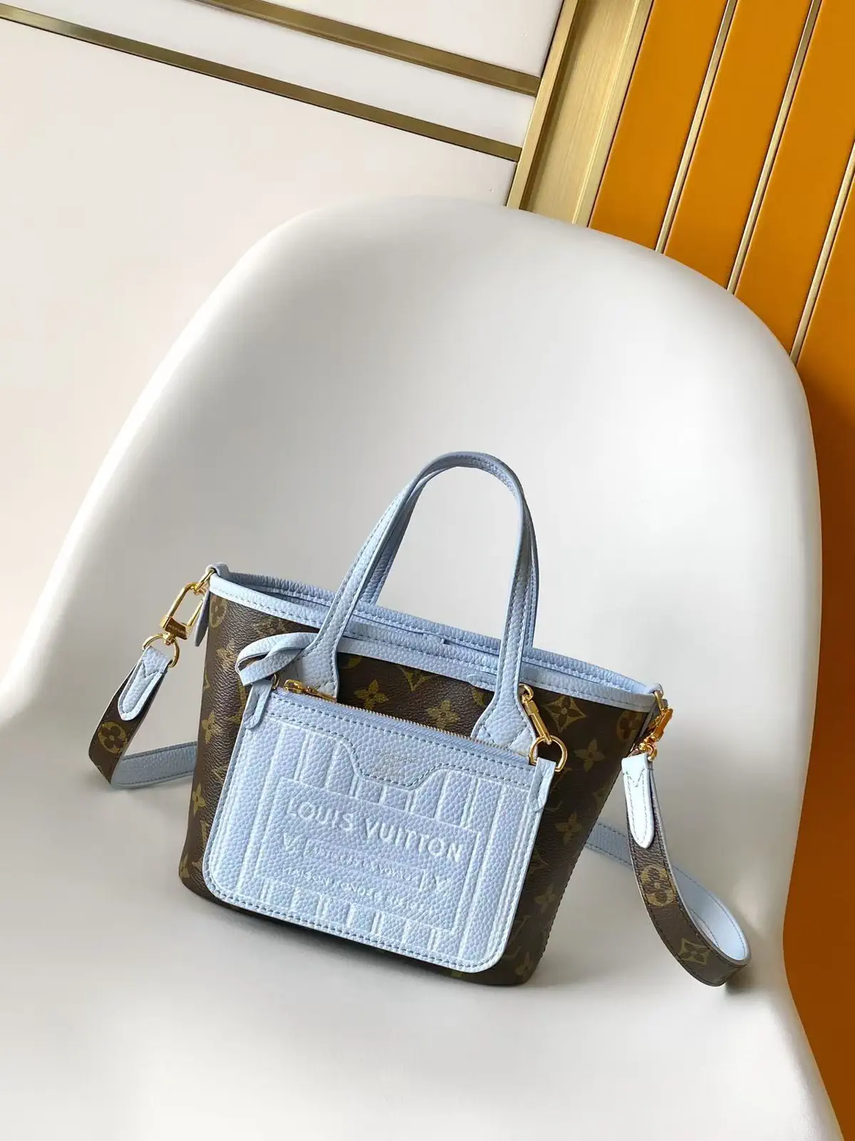 Louis Vuitton Neverfull Bandoulière Inside Out BB Tote Bag image 1
