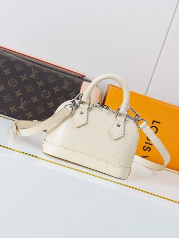 Louis Vuitton Cream Epi Leather Nano Alma Top Handle Bag image 1