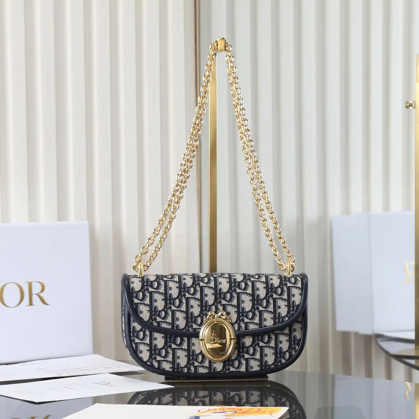 Dior Médaillon Flap Bag with Chain Strap image 1