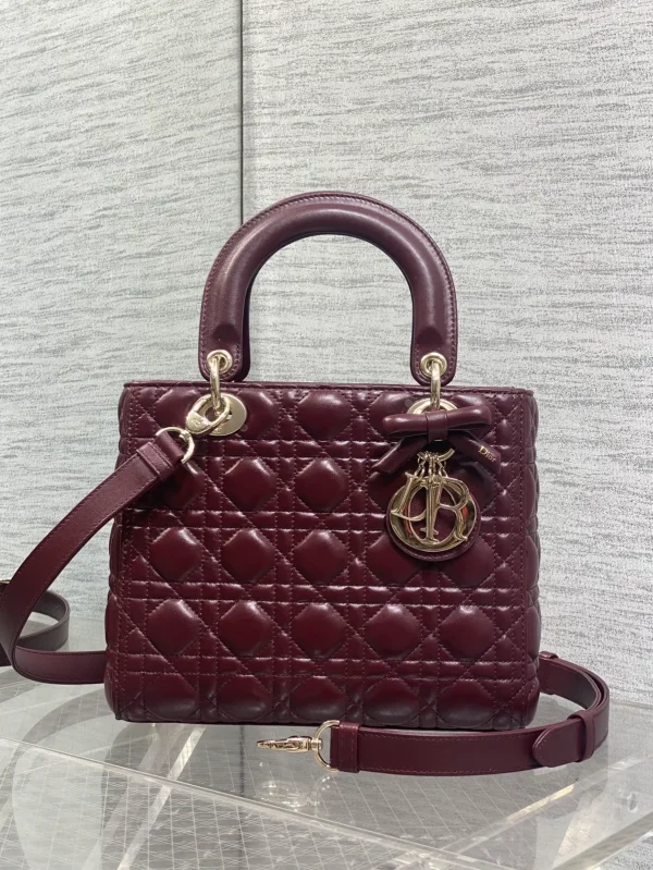 Dior Quilted Bow Detail Top Handle Bag image 1