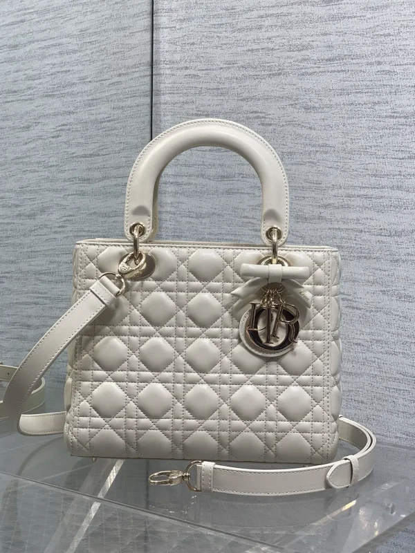 Dior Quilted Bow Detail Top Handle Bag image 1