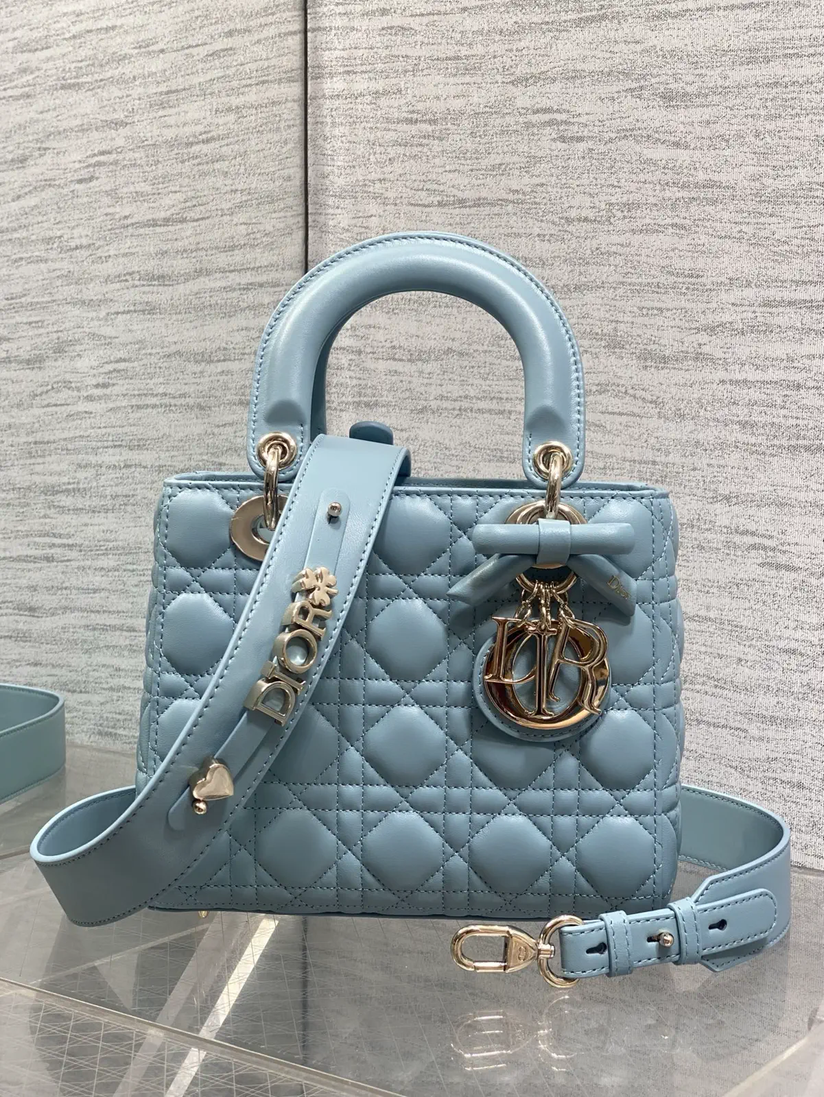 Dior Quilted Bow Top Handle Bag image 1