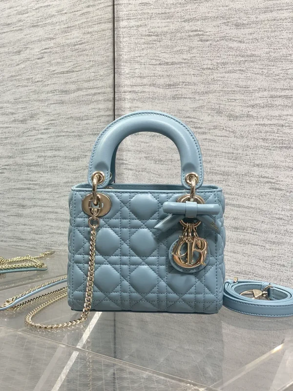 Dior Quilted Bow Detail Top Handle Bag image 1