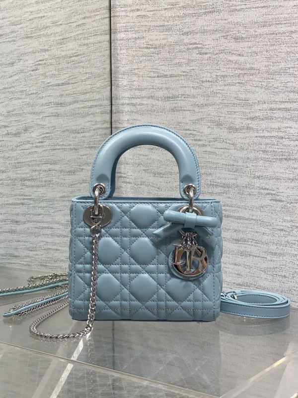Dior Quilted Bow Detail Top Handle Bag image 1