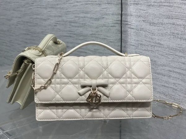 Dior Quilted Bow Charm Top Handle Bag image 1