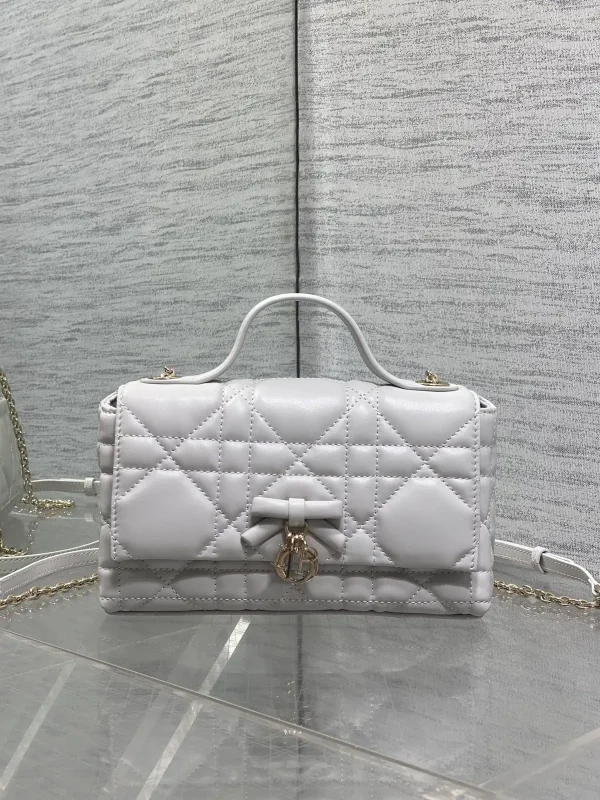 Dior Quilted Bow Chain Top Handle Bag image 1