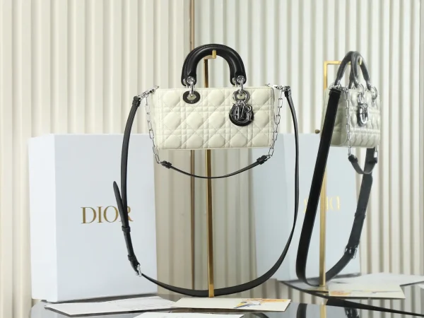 Dior D-Joy Quilted Top Handle Bag image 1