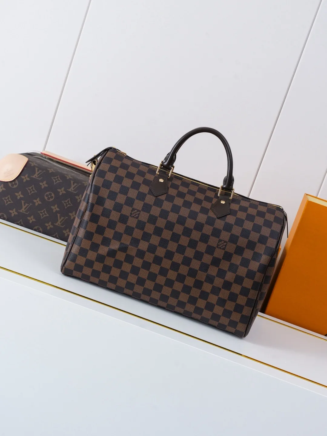 Louis Vuitton Speedy Bandoulière 35 Damier Ebene Top Handle Bag image 1