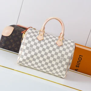 Louis Vuitton Damier Azur Speedy 25 Top Handle Bag image 1