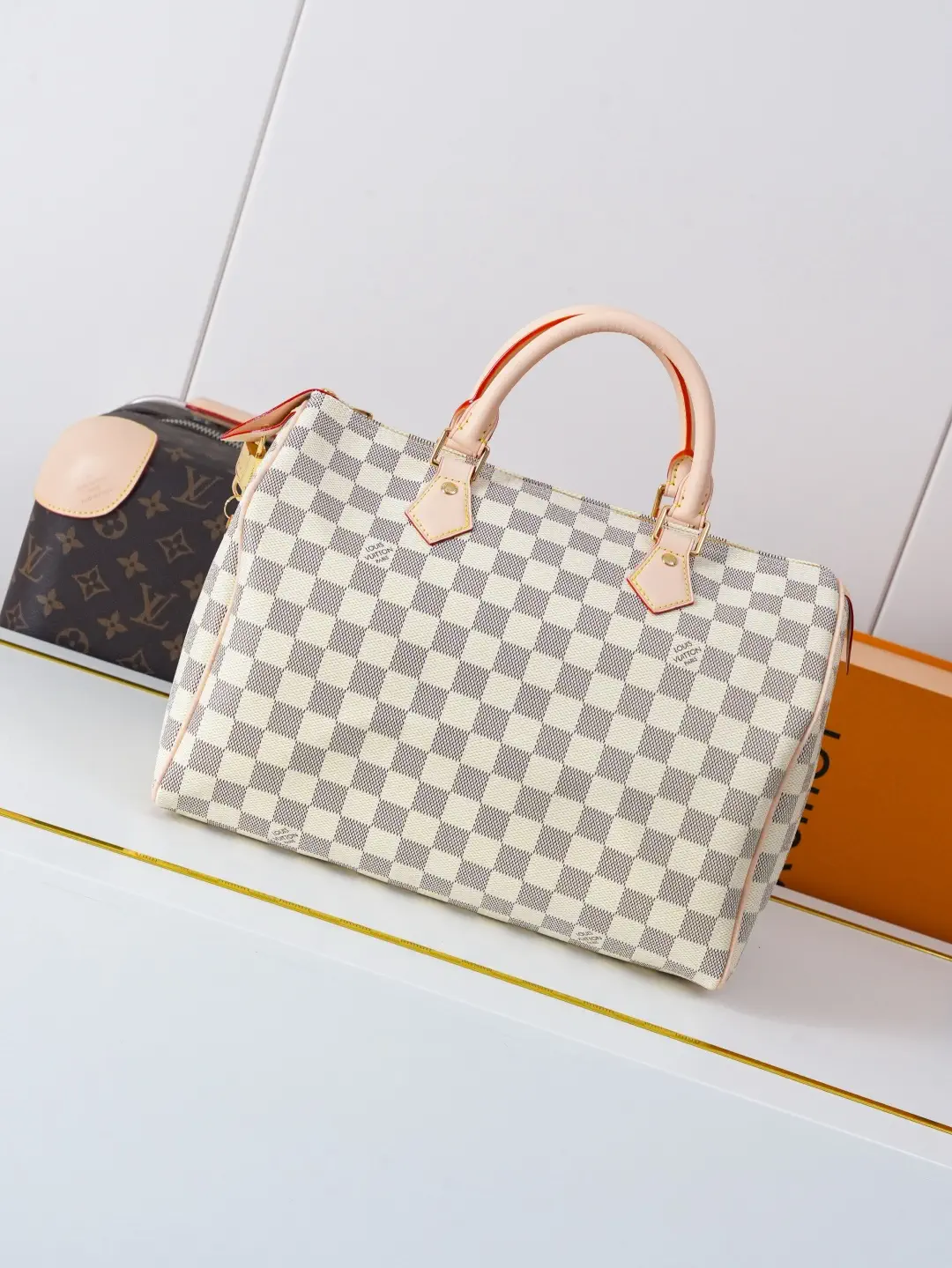 Louis Vuitton Damier Azur Speedy 30 Top Handle Bag image 1
