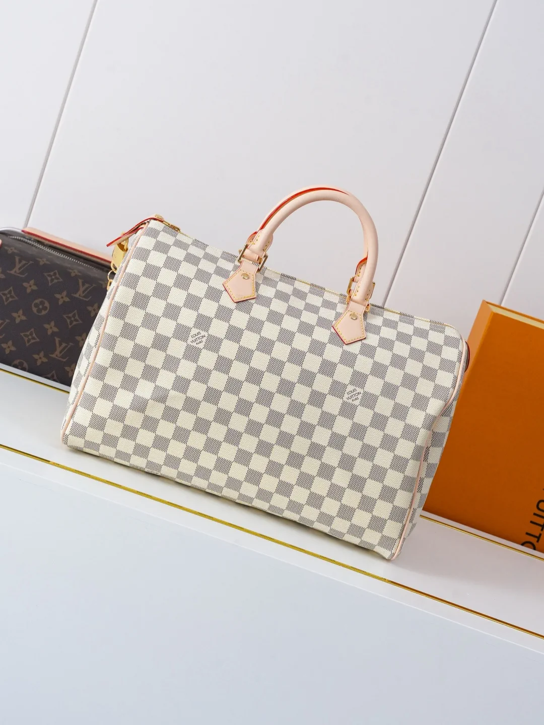 Louis Vuitton Damier Azur Speedy 35 Top Handle Bag image 1