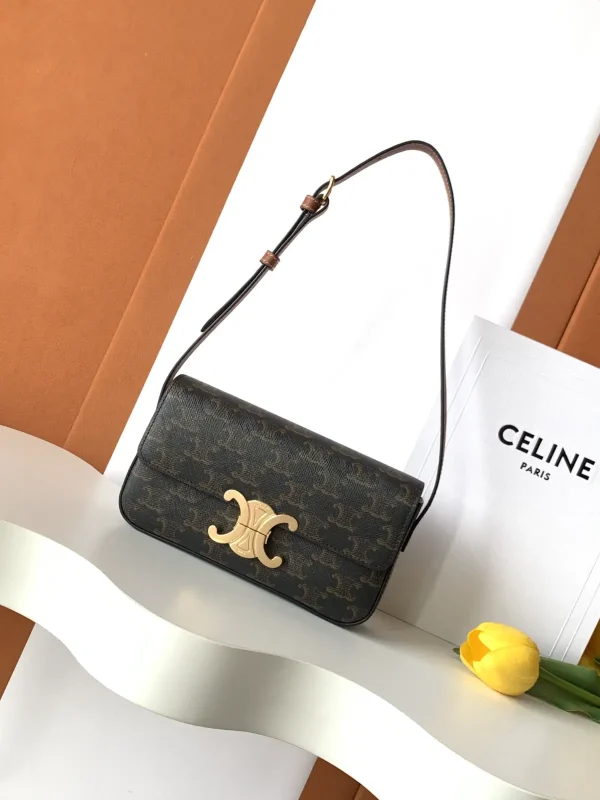 CELINE Triomphe Monogram Shoulder Bag image 1