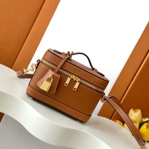 CELINE Tan Vanity Cosmetic Bag image 1