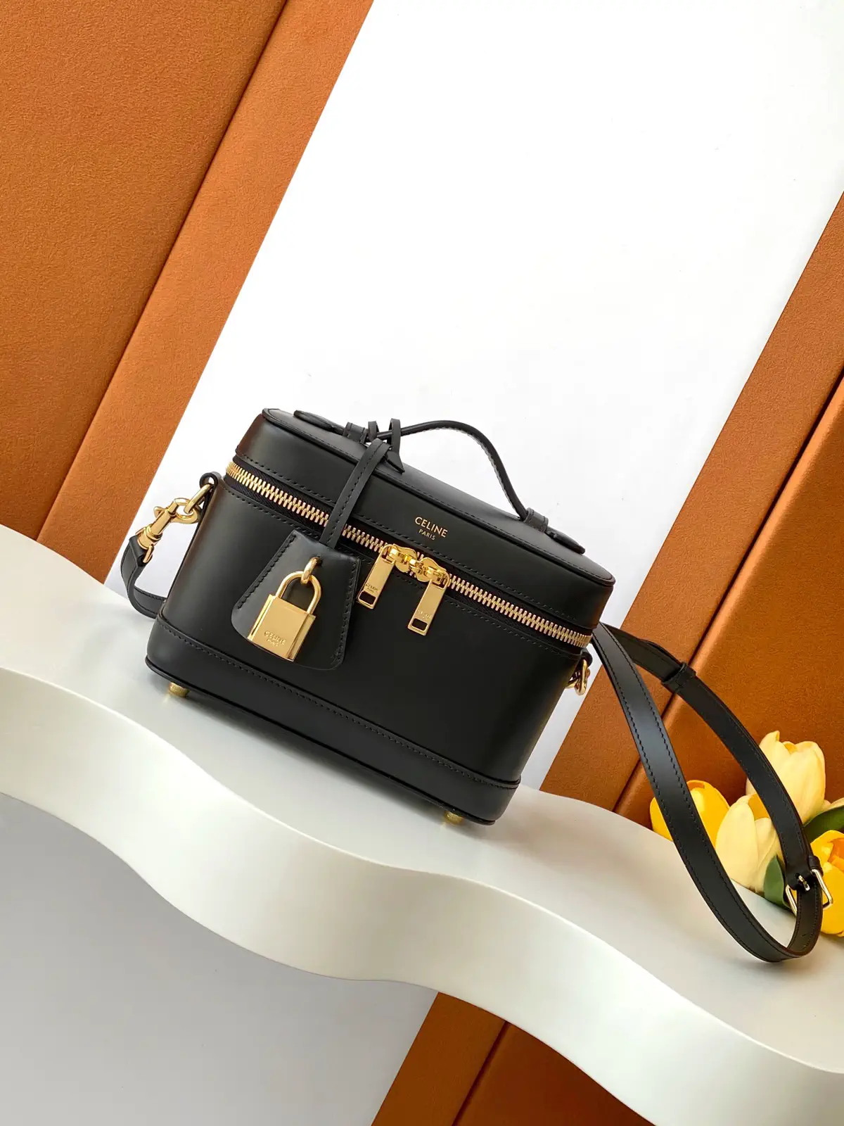 CELINE Black Vanity Cosmetic Bag image 1