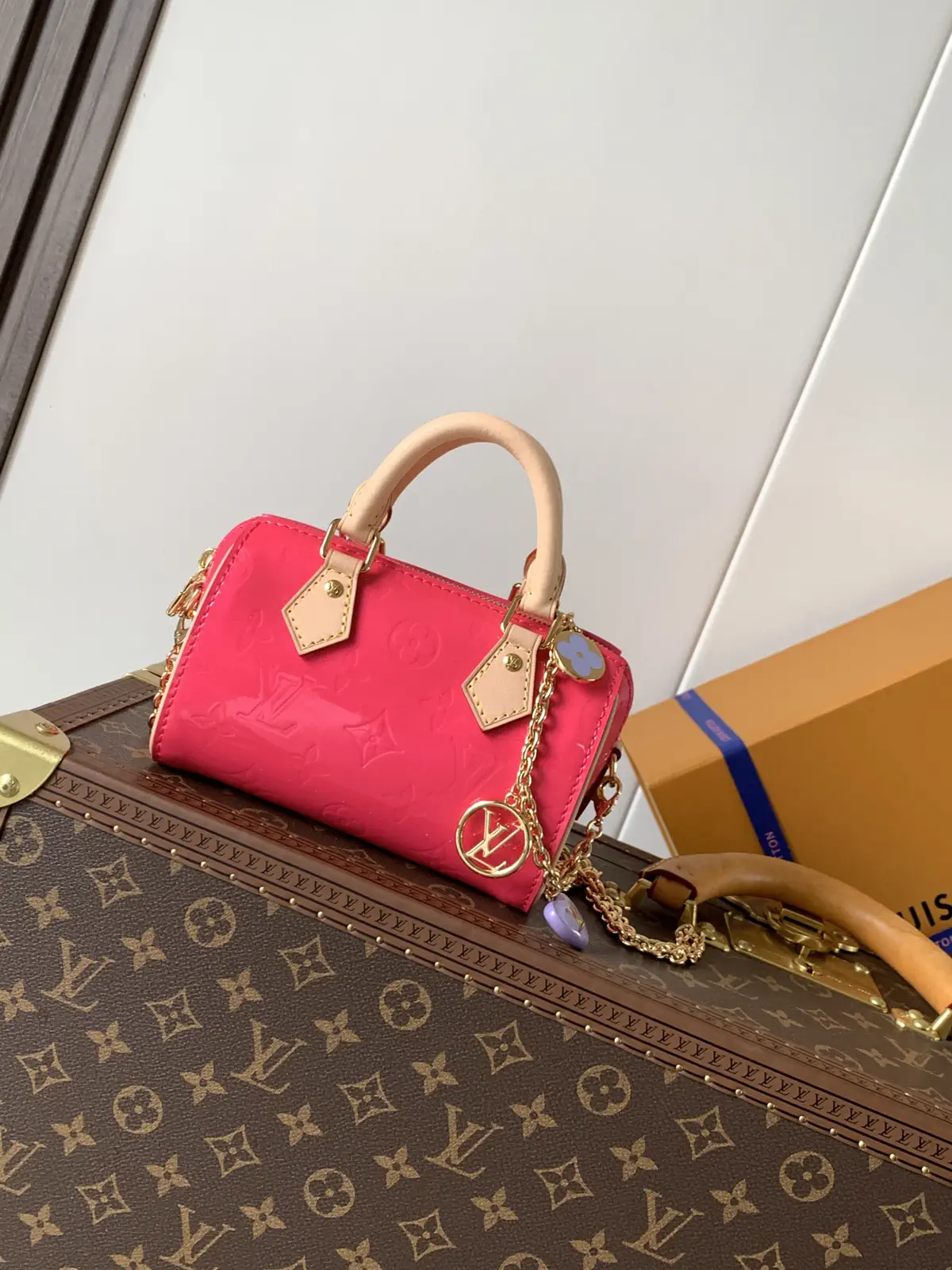Louis Vuitton Pink Monogram Nano Speedy Bag image 1