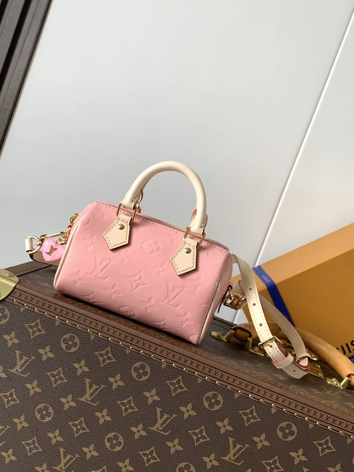 Louis Vuitton Pink Monogram Nano Speedy Bag image 1