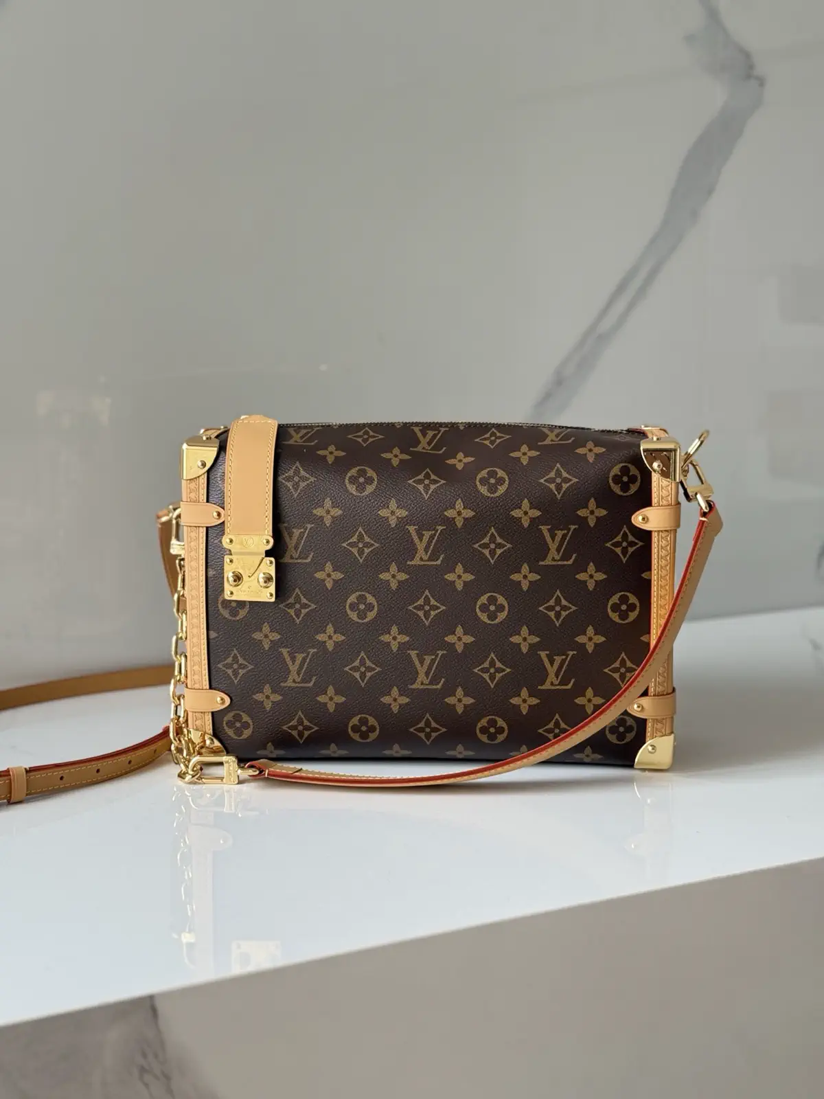 Louis Vuitton Side Trunk Monogram Canvas Crossbody Bag image 1