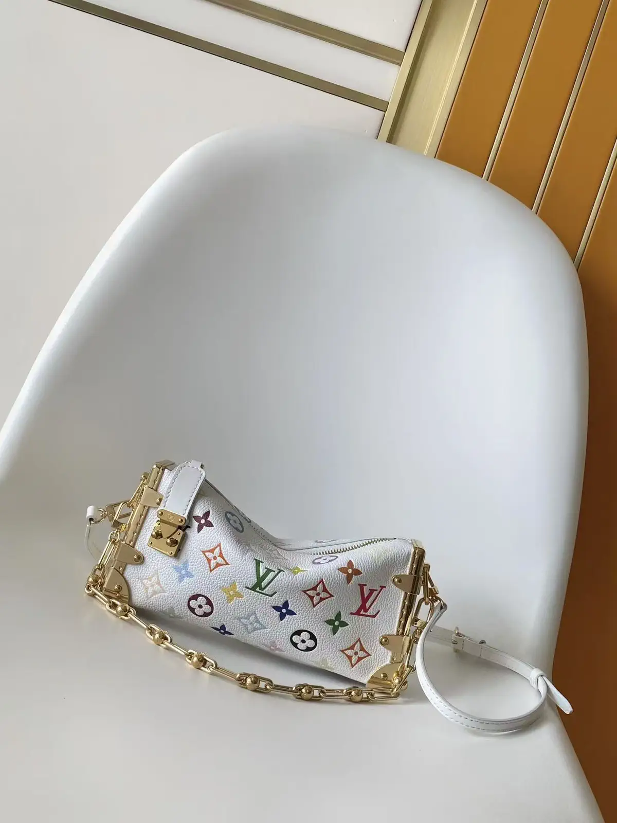 Louis Vuitton Multicolor Monogram Slim Trunk Bag image 1