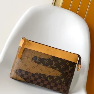 Louis Vuitton Monogram and Checkerboard Clutch image 1