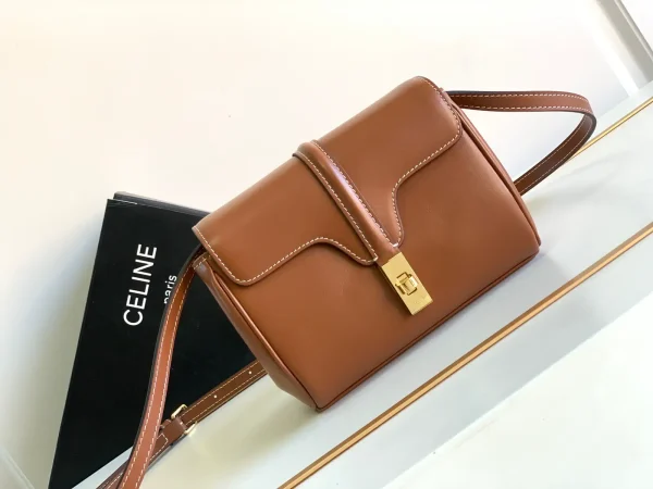 CELINE Mini Soft 16 Smooth Calfskin Crossbody Bag image 1