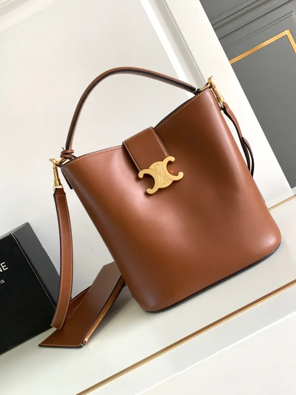 CELINE Louise Medium Smooth Cowhide Bucket Bag image 1