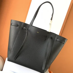 CELINE Black Leather Tote Bag image 1