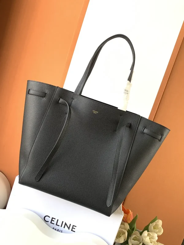 CELINE Black Leather Tote Bag image 1