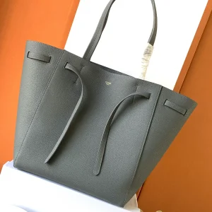 CELINE Gray Leather Tote Bag image 1