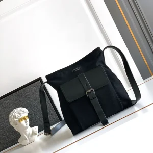 Prada Canvas and Leather Crossbody Bag image 1