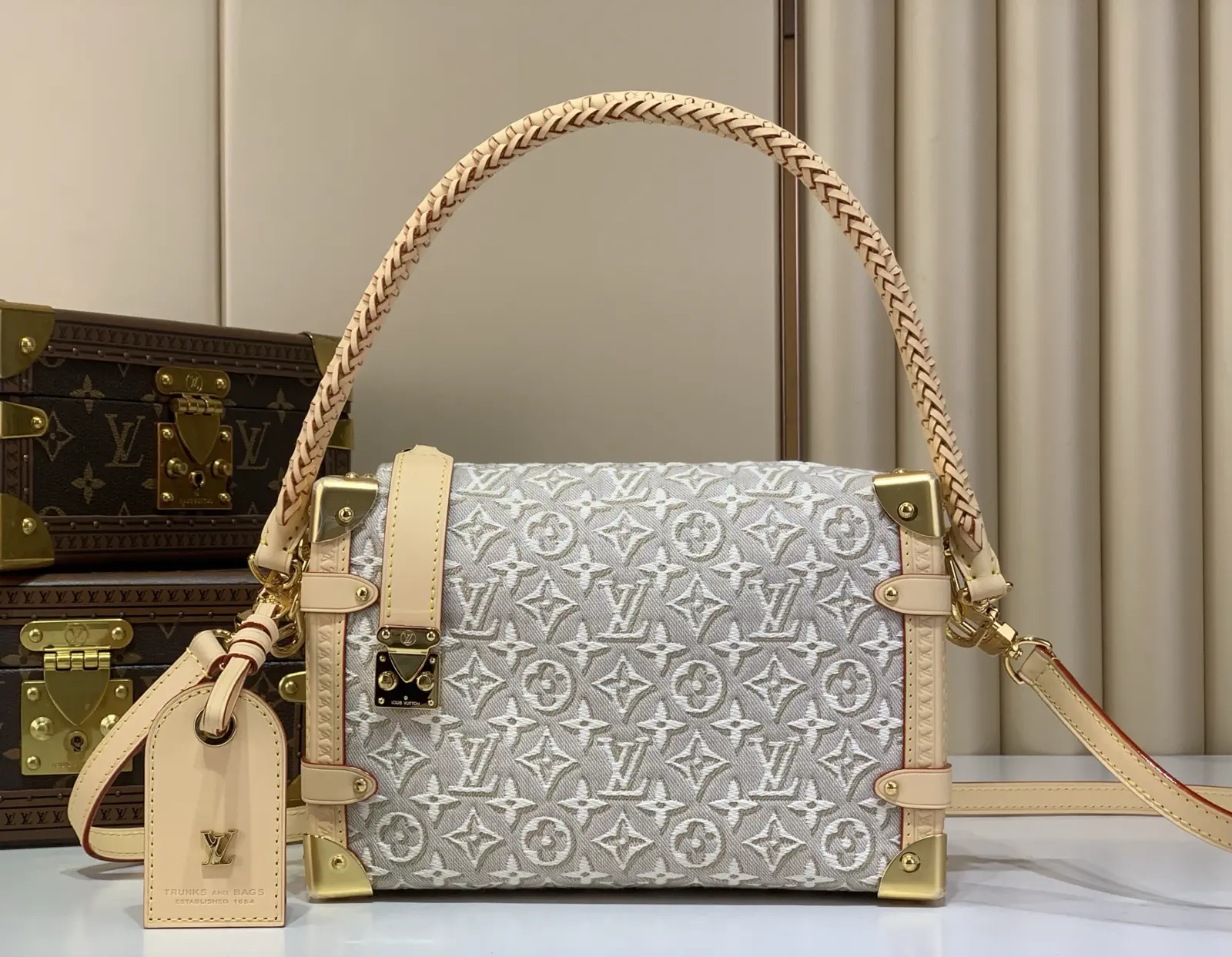 Louis Vuitton Side Trunk Medium Monogram Jacquard Bag image 1