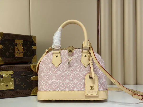 Louis Vuitton Pink Monogram Alma BB Top Handle Bag image 1