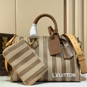 Louis Vuitton Speedy P9 Bandoulière 30 Striped Top Handle Bag image 1