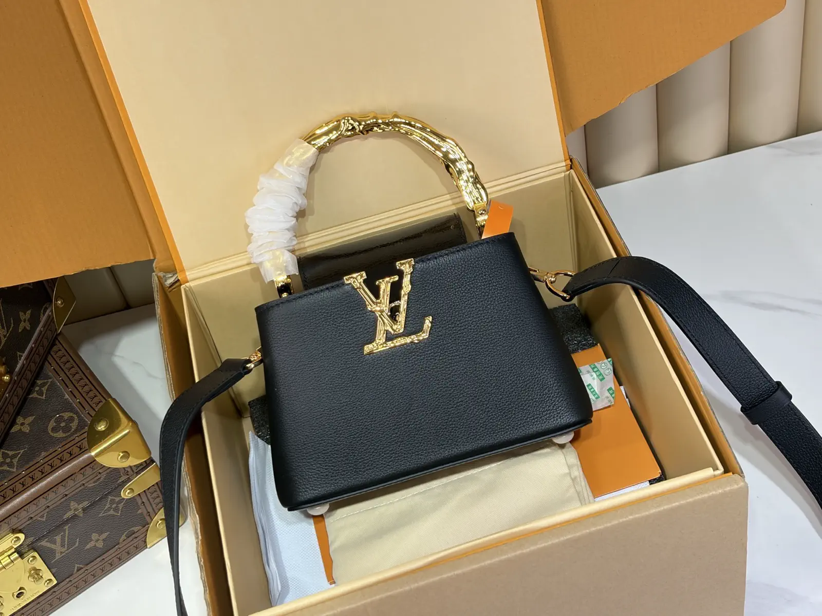 Louis Vuitton Capucines Mini Bag with Decorative Handle image 1