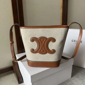 CELINE Triomphe Logo Bucket Bag image 1