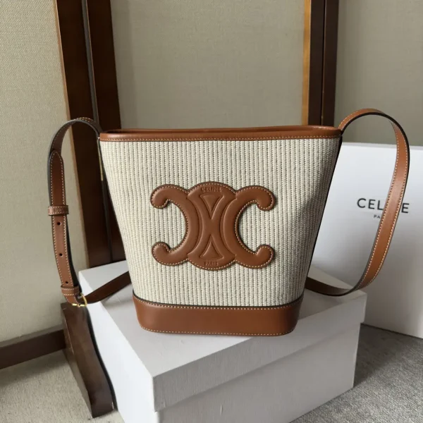 CELINE Triomphe Logo Bucket Bag image 1