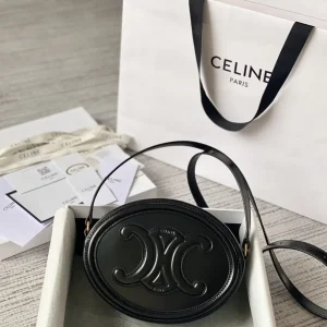 CELINE Oval Crossbody Bag with Triomphe Logo image 1