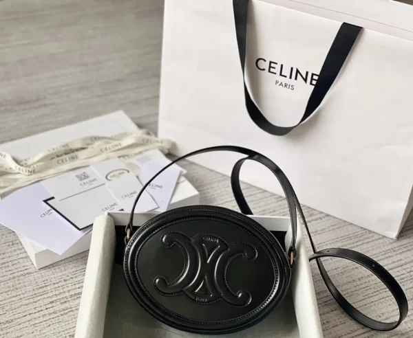 CELINE Oval Crossbody Bag with Triomphe Logo image 1