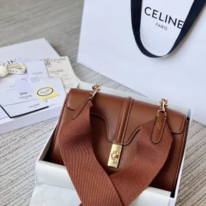 CELINE Brown Leather Shoulder Bag image 1