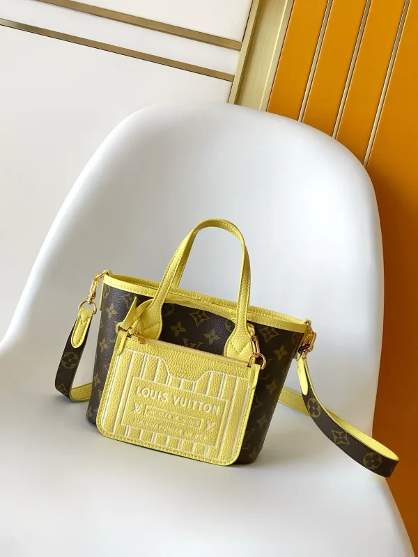 Louis Vuitton Monogram Canvas Yellow Trim Tote Bag image 1